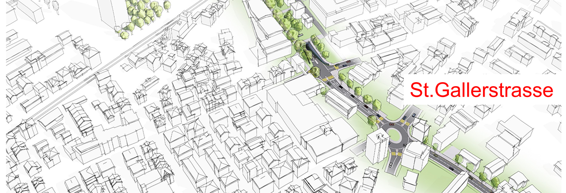 Visualisierung Kantonsstrasse zum See Ausschnitt